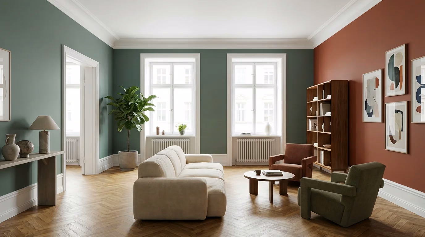 Salon - w kolorach 2026 roku - Po malowaniu