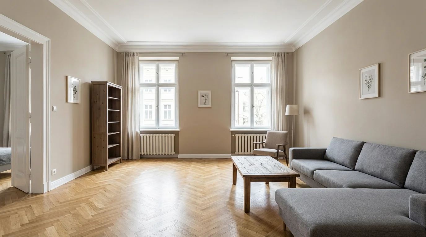 Salon - w kolorach 2025 roku - Przed malowaniem