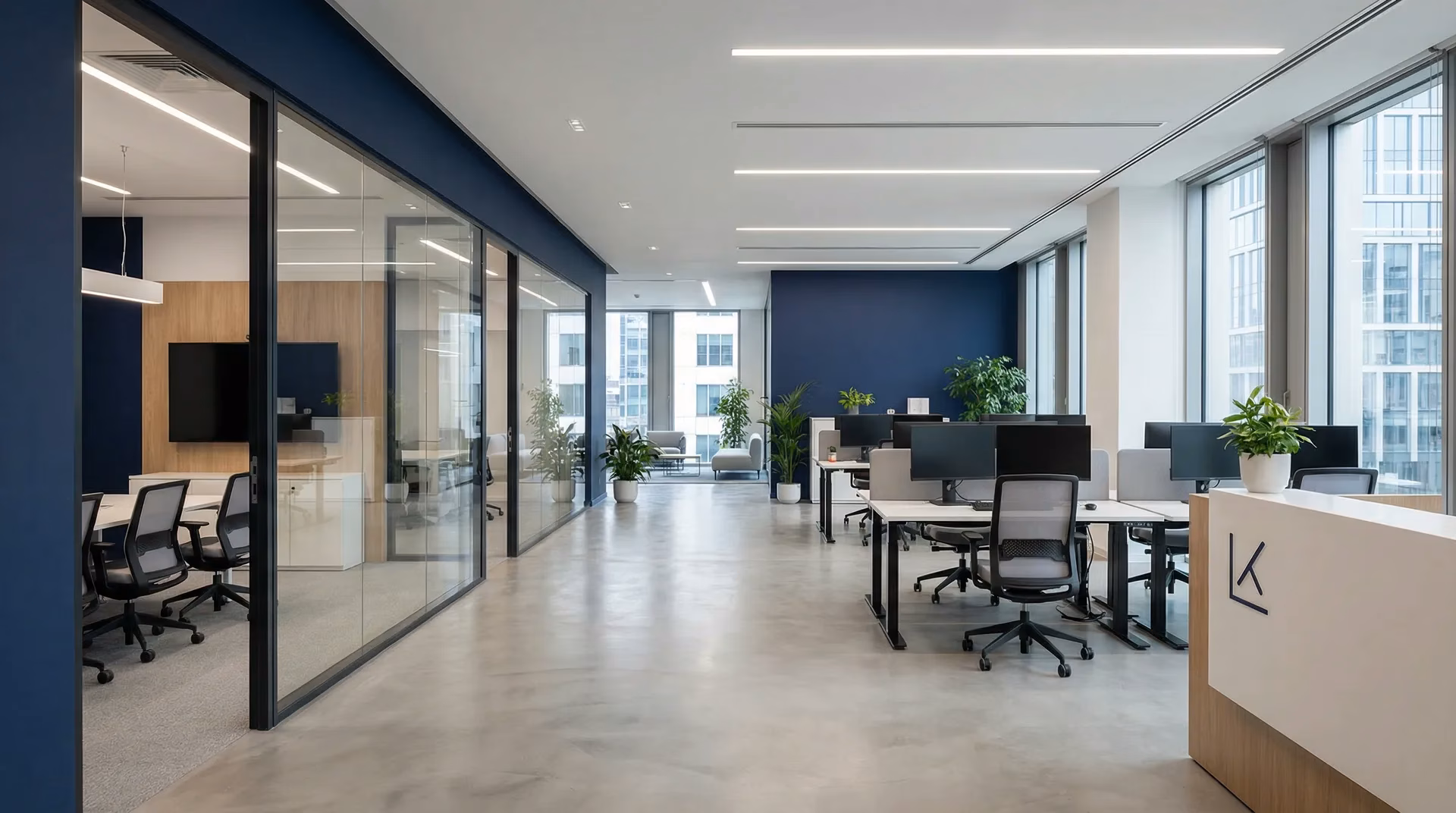 Nowoczesne biuro open space Warszawa