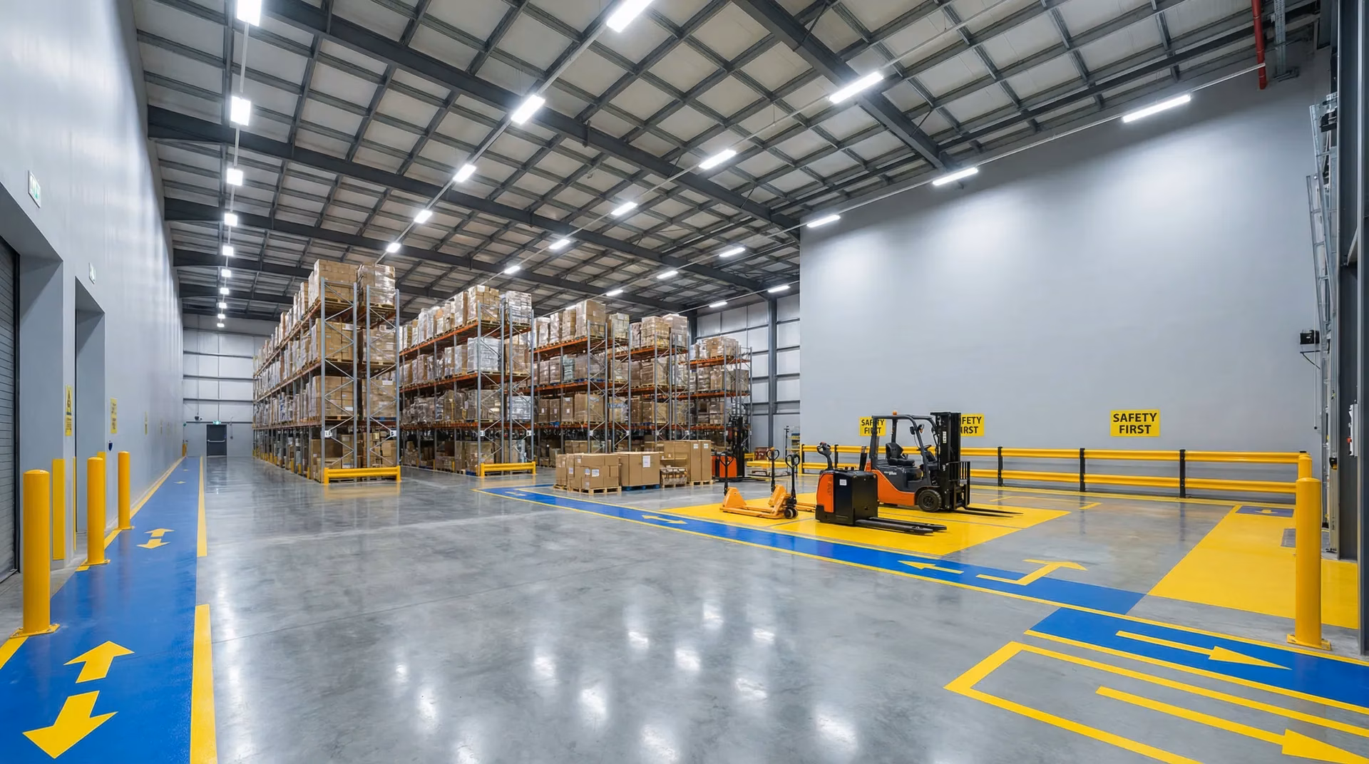 Malowanie magazynu logistycznego