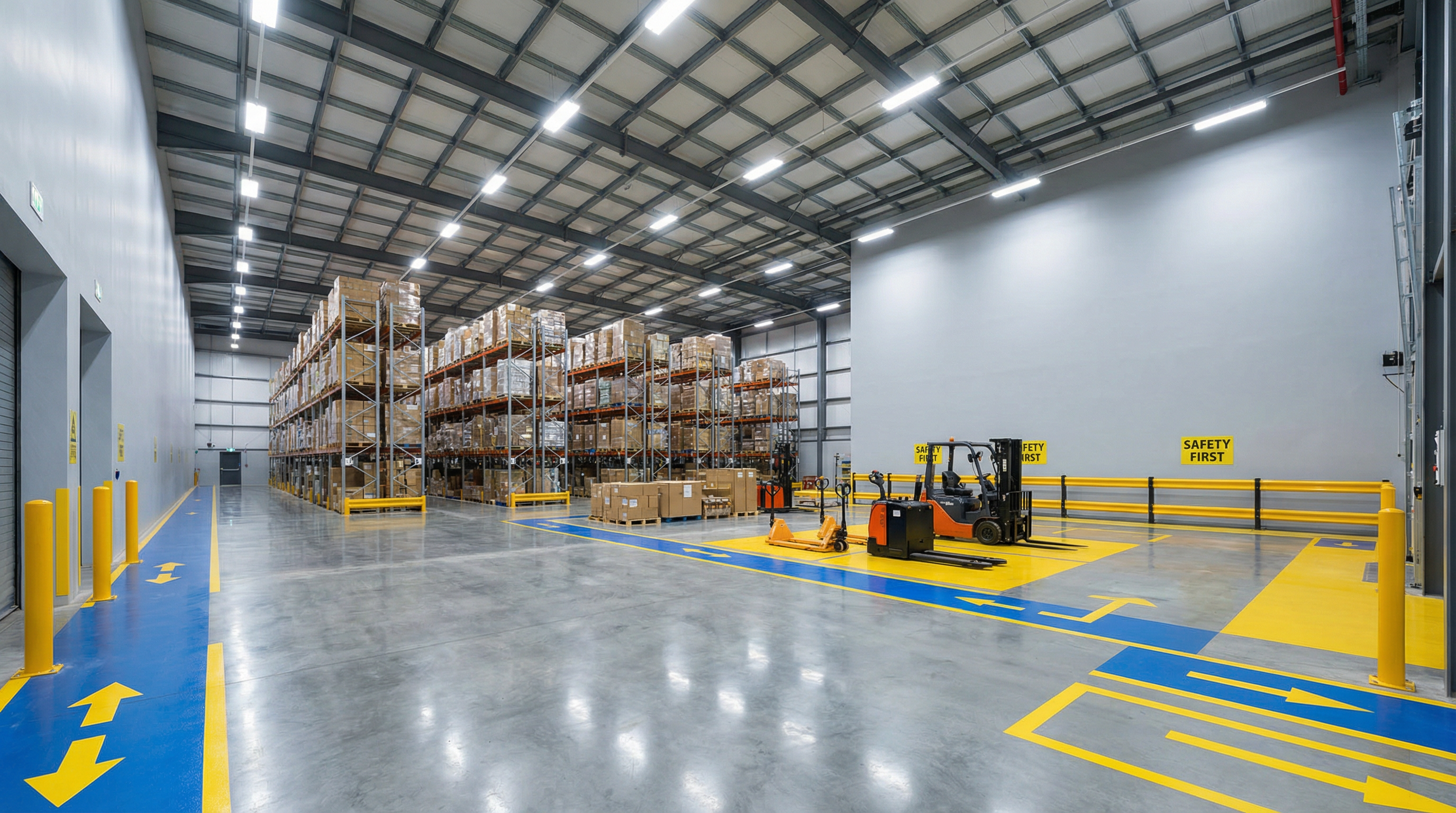 Malowanie magazynu logistycznego